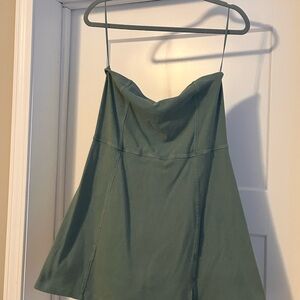 American Eagle Outfitters Sage Ribbed Tennis Dress